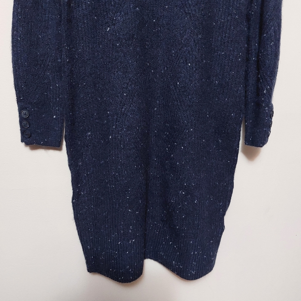 RW&CO Navy Blue Knit Turtleneck Dress - Picture 10 of 12